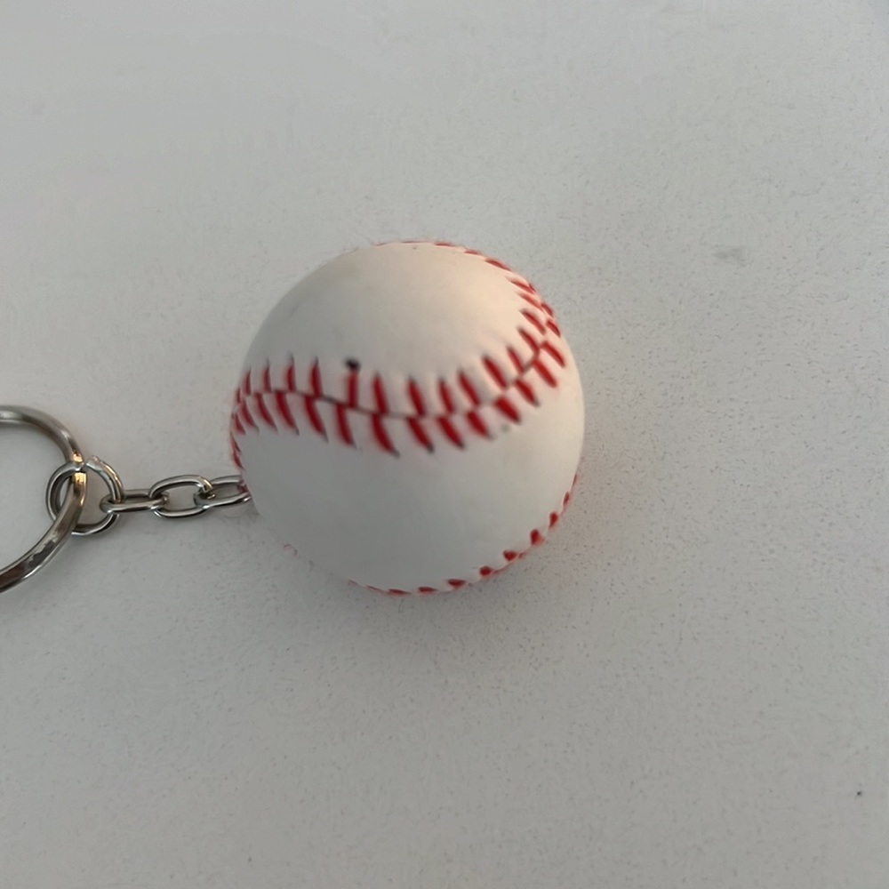 KEYCHAIN Bat and ball keychain swag softball sports - Picture 4 of 6